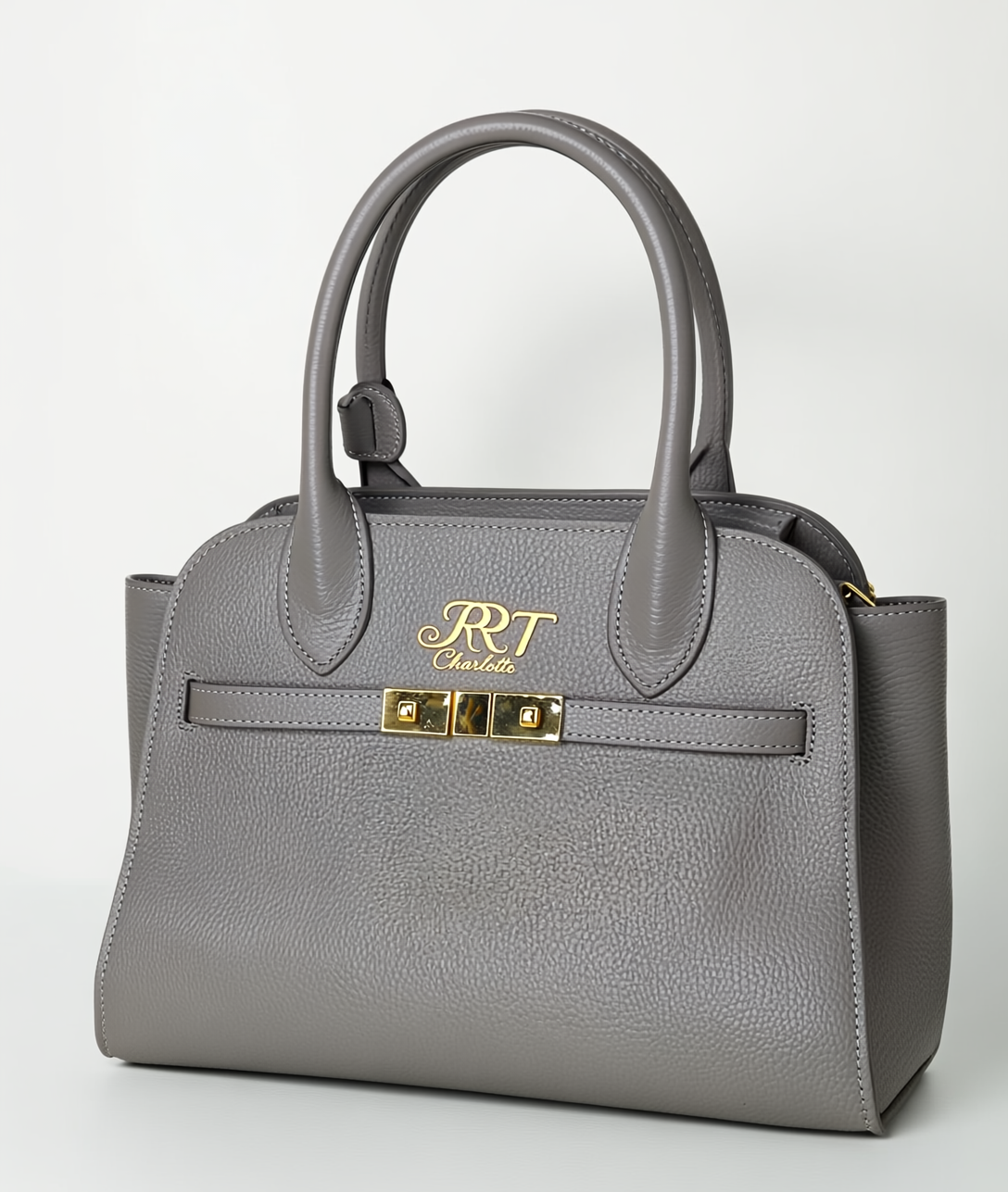 The Charlotte Handbag - Retro Timeless Genuine Leather, with Shoulder Strap